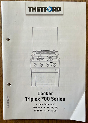 Thetford triplex 700 series - 700,